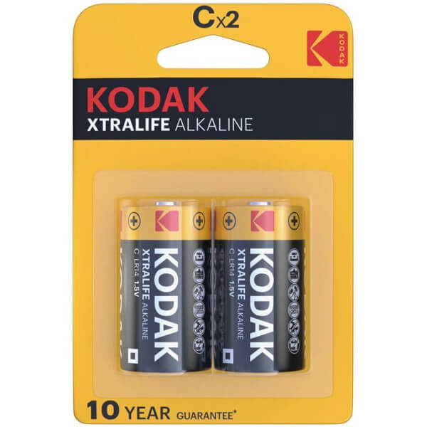 2 Batterie alcaline C LR14 1,5 Volt KODAK