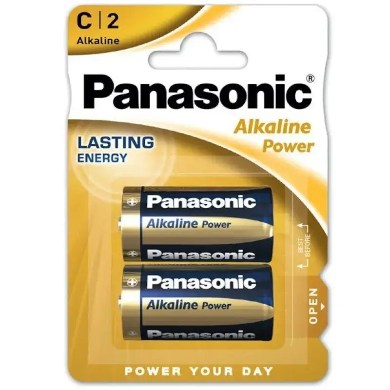 2 Batterie alcaline Lasting Energy C LR14 PANASONIC