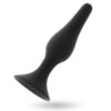 Anal plug in silicone nero Ø 2,8 x 12,5 cm INTENSE