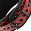 Collare in neoprene rosso e nero con pinze per capezzoli BEGME