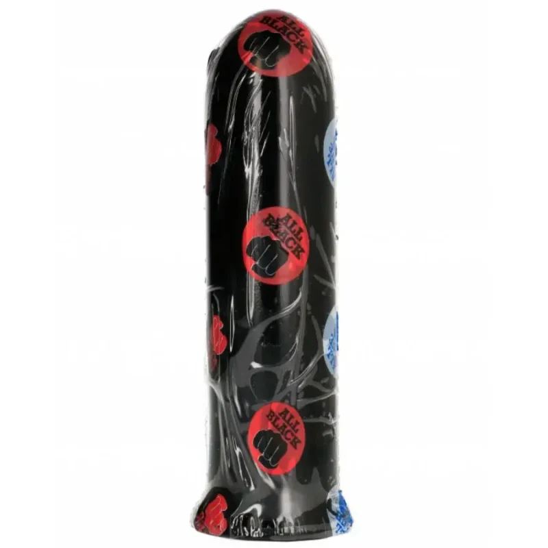 Dildo nero liscio 19 x 4,5 cm ALL BLACK