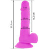 Dildo realistico flessibile vibrante con ventosa (Lunghezza 20,5 cm)