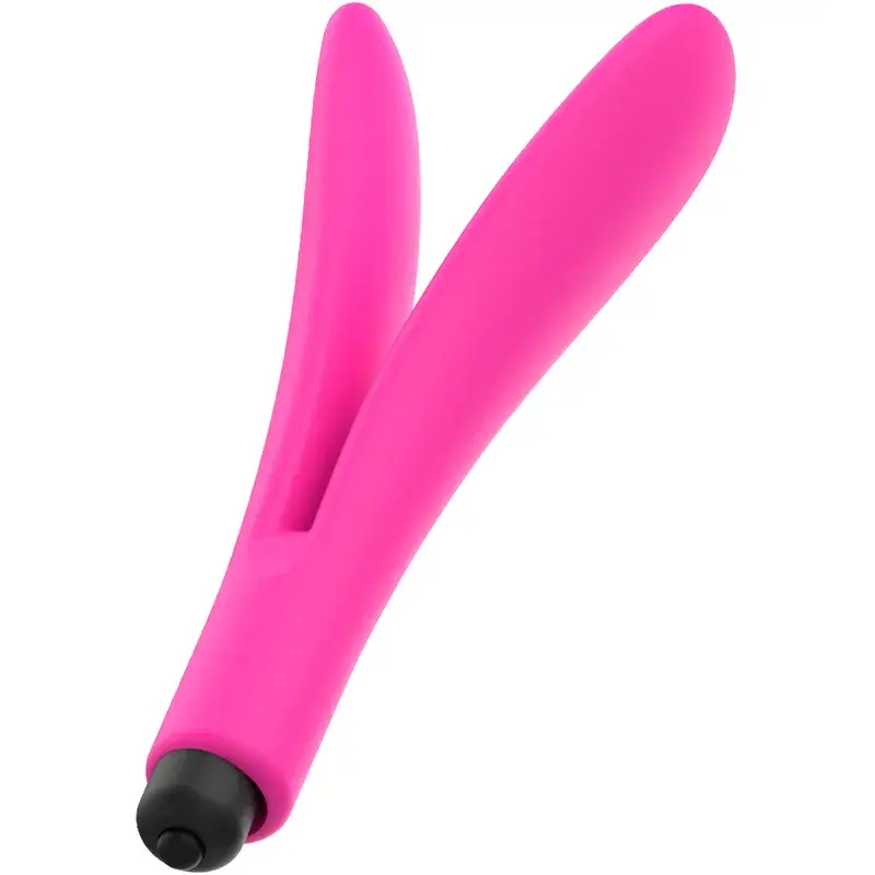 Doppio vibratore in silicone fucsia OHMAMA