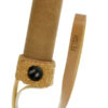 Frusta flogger BDSM in cuoio vegano beige FETISH SUBMISSIVE