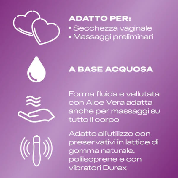 Gel massaggio corpo e lubrificante con Aloe Vera 2 IN 1 DUREX