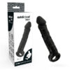 Guaina nera estensore per pene 20 cm ADDICTED TOYS