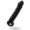 Guaina nera estensore per pene 20 cm ADDICTED TOYS