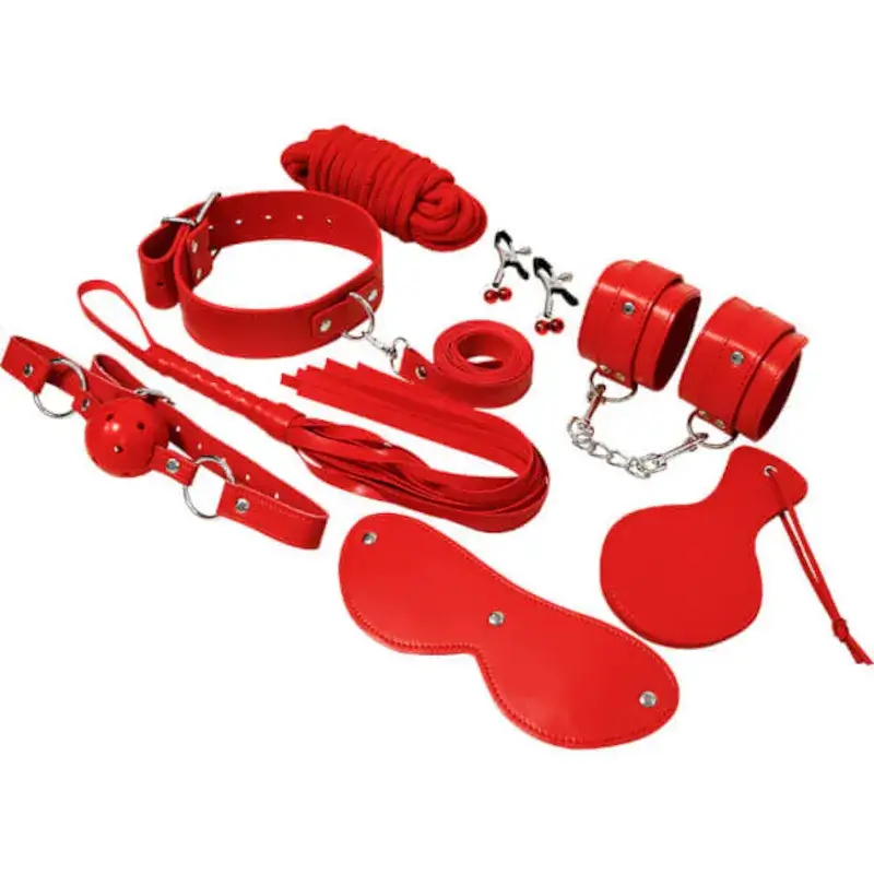 Kit erotico BDSM Fetish Bondage rosso EXPERIENCE