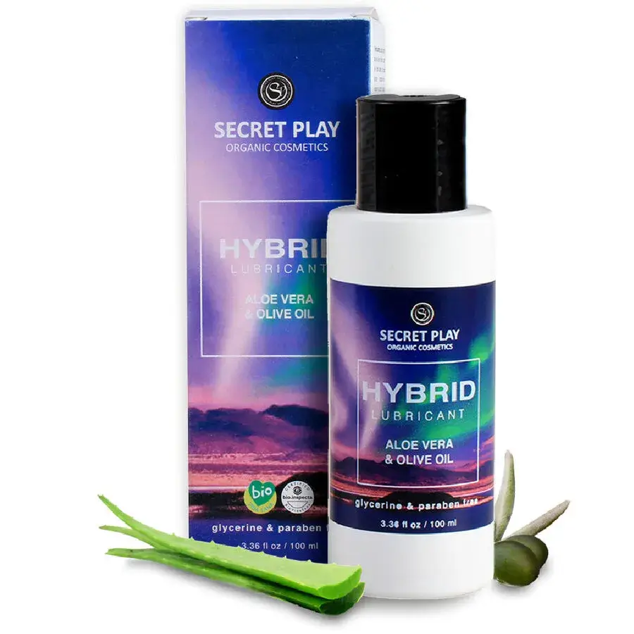 Lubrificante biologico con Aloe Vera e Olio d'Oliva 100 ml HYBRID SECRETPLAY