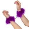 Manette con folto pelo viola MARABOU SECRETPLAY