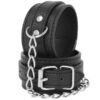 Manette in pelle PU nere DARKNESS