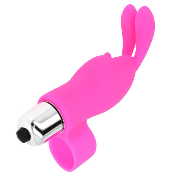 Mini vibratore da dito con stimolatore Rabbit per il clitoride OHMAMA