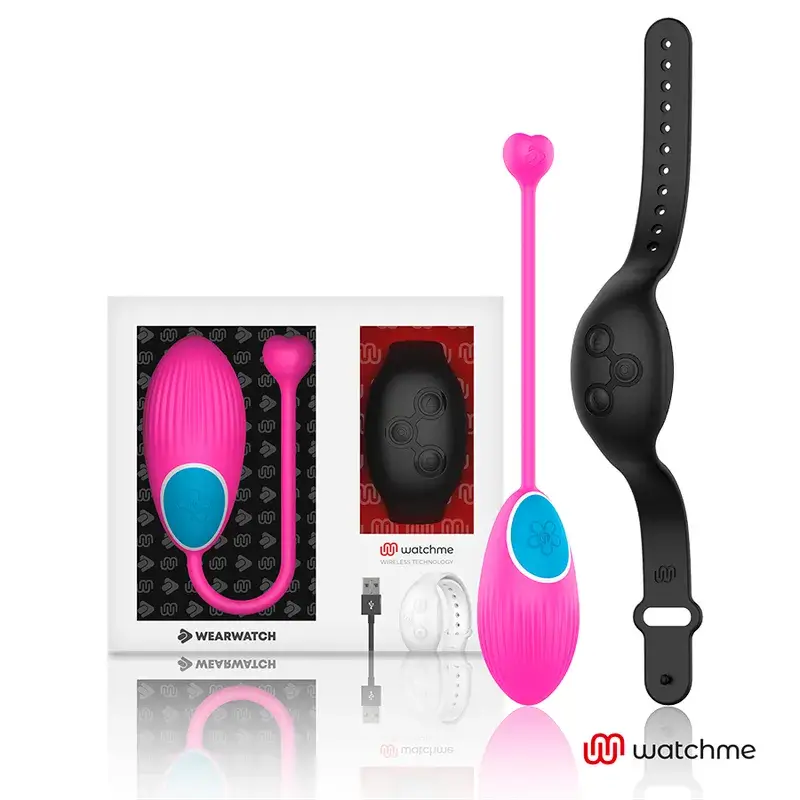 Ovetto vibrante con orologio WATCHME fucsia/nero WEARWATCH