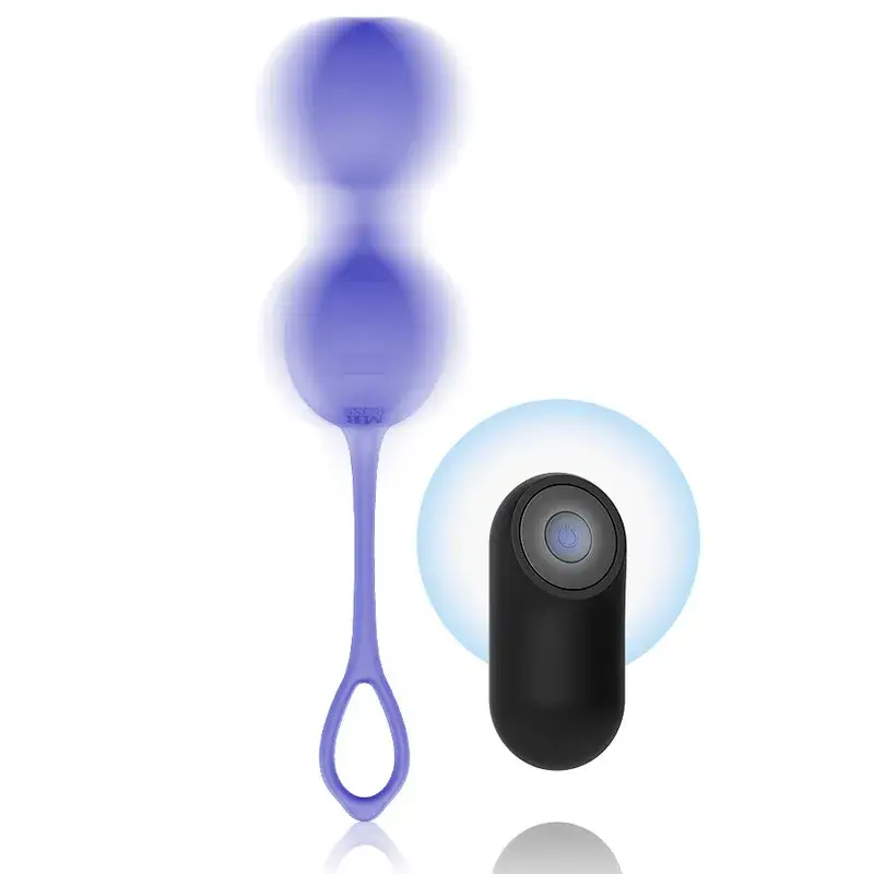 Palline vaginali vibranti in silicone con telecomando per rafforzare il pavimento pelvico ‘Dumas Kegel Beads’ MR BOSS