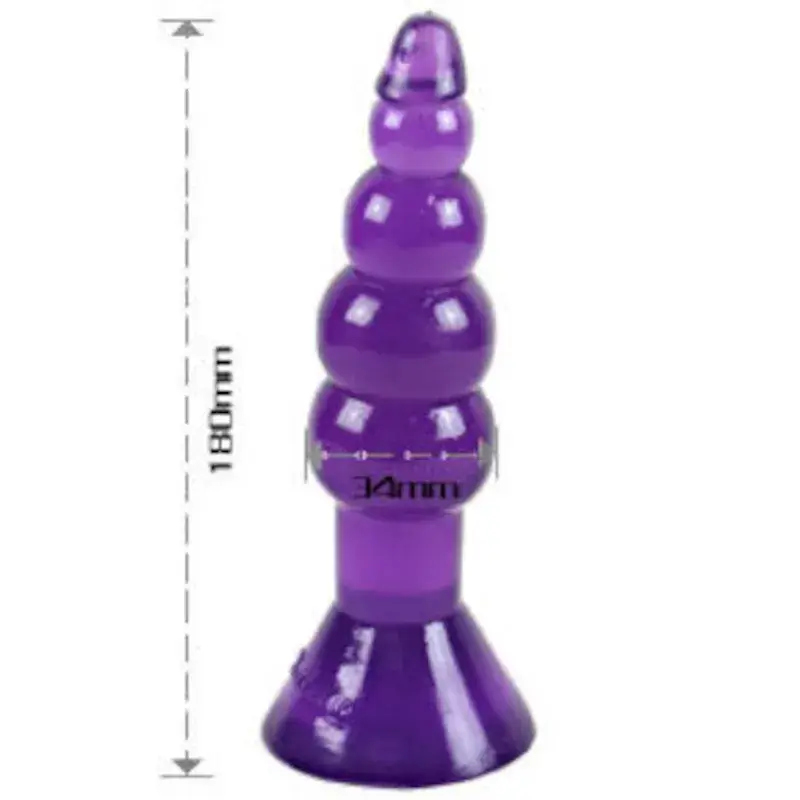 Plug anale in PVC viola con ventosa ‘CLIMAX HAPPENS’ BAILE