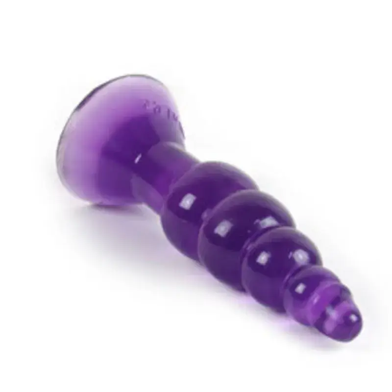 Plug anale in PVC viola con ventosa ‘CLIMAX HAPPENS’ BAILE