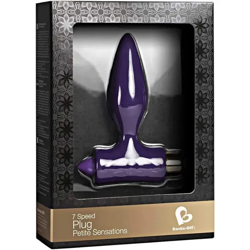 Plug anale vibrante in silicone viola ‘PETITE SENSATIONS’ ROCKS-OFF