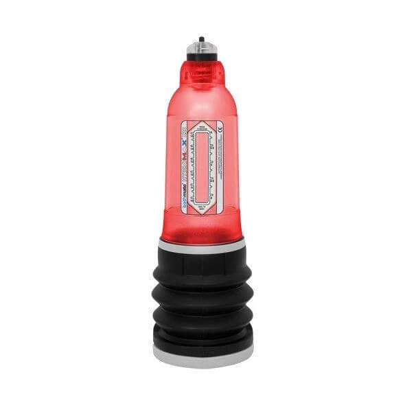 Pompa per pene BATHMATE HYDROMAX 5 – Colore rosso (Lunghezza pene eretto da 8 a 13 cm)