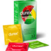 Preservativi colorati aromatizzati alla frutta Durex 12 profilattici (fragola, banana, arancia, mela)