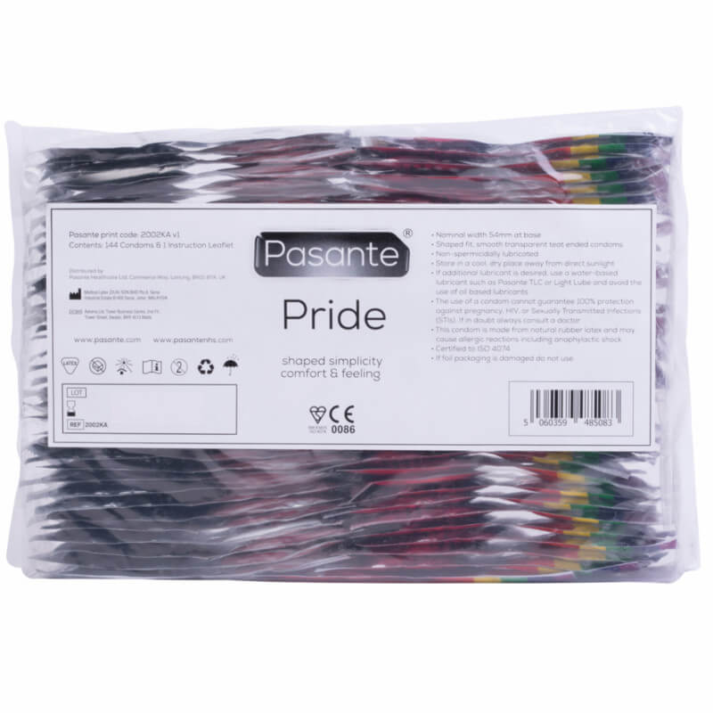 Preservativi Pasante Pride 144 profilattici (Sacchetto)