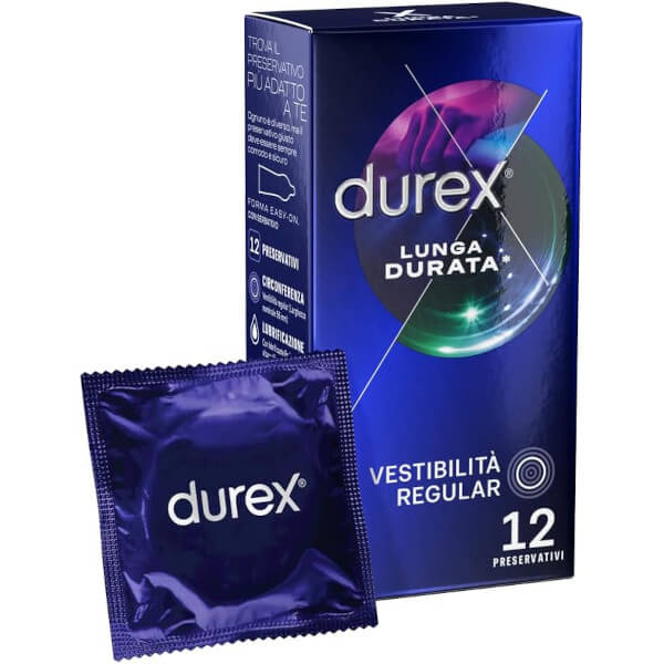 Preservativi ritardanti DUREX LUNGA DURATA 12 profilattici