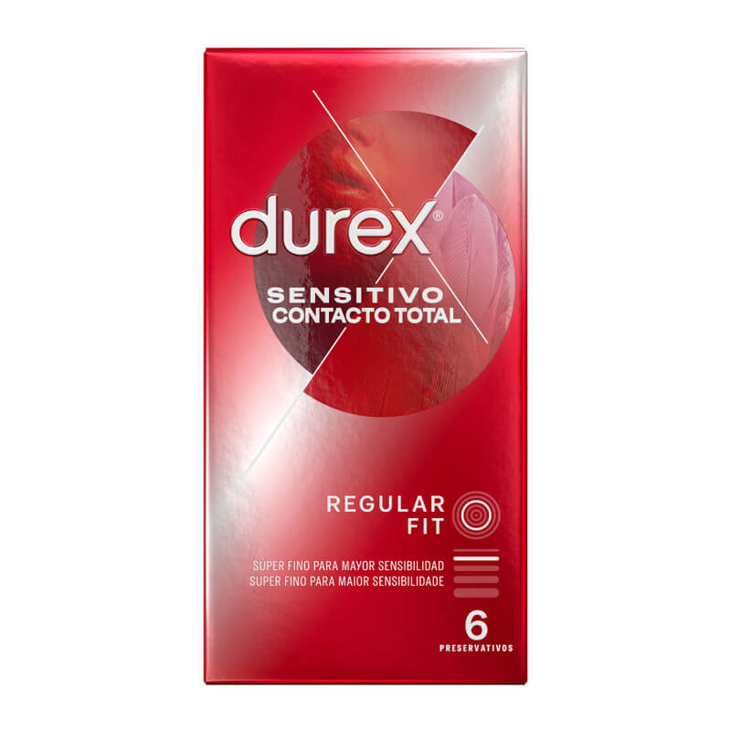 Preservativi sottili Sensitive Total Contact Durex (6 profilattici)