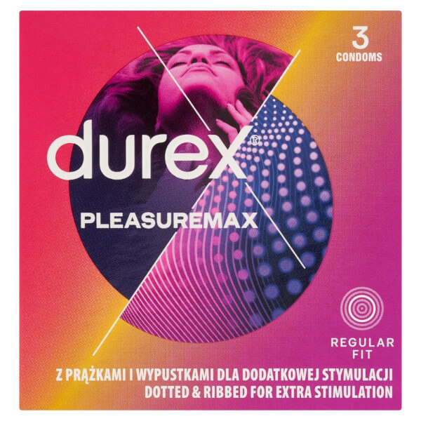 Preservativi stimolanti e spessi Pleasure Max DUREX 3 profilattici