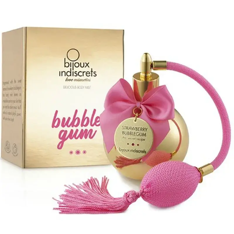 Spray per il corpo al gusto bubble gum alla fragola BIJOUX 100 ml