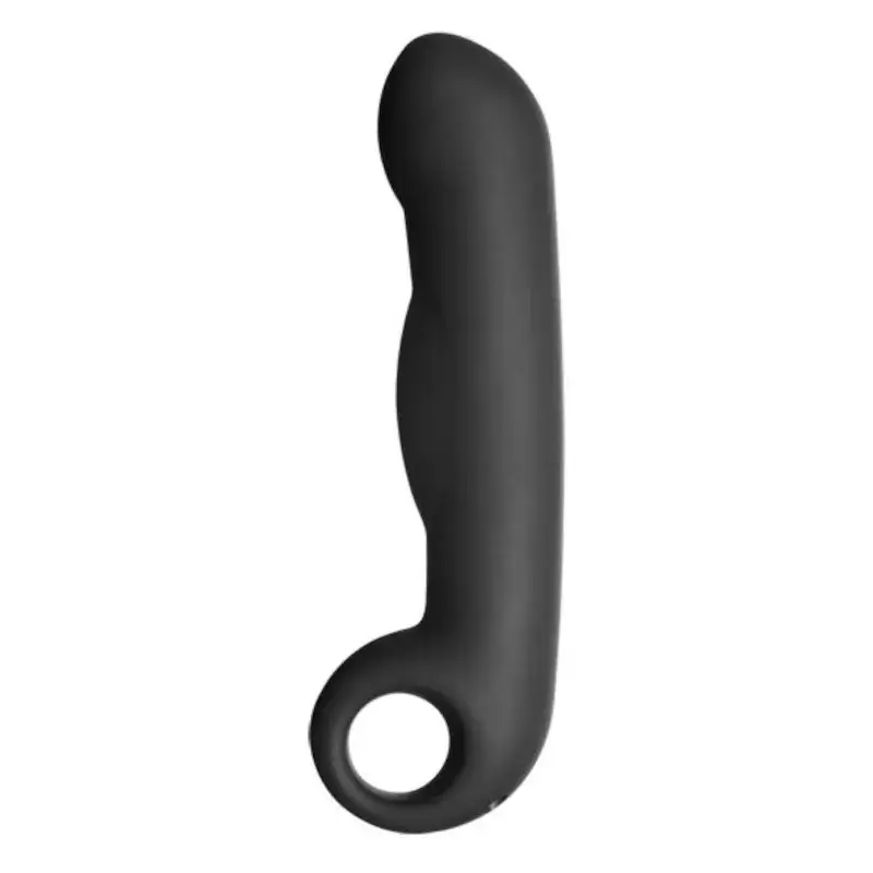 Stimolatore prostatico in silicone nero 'OVID' ELECTRASTIM