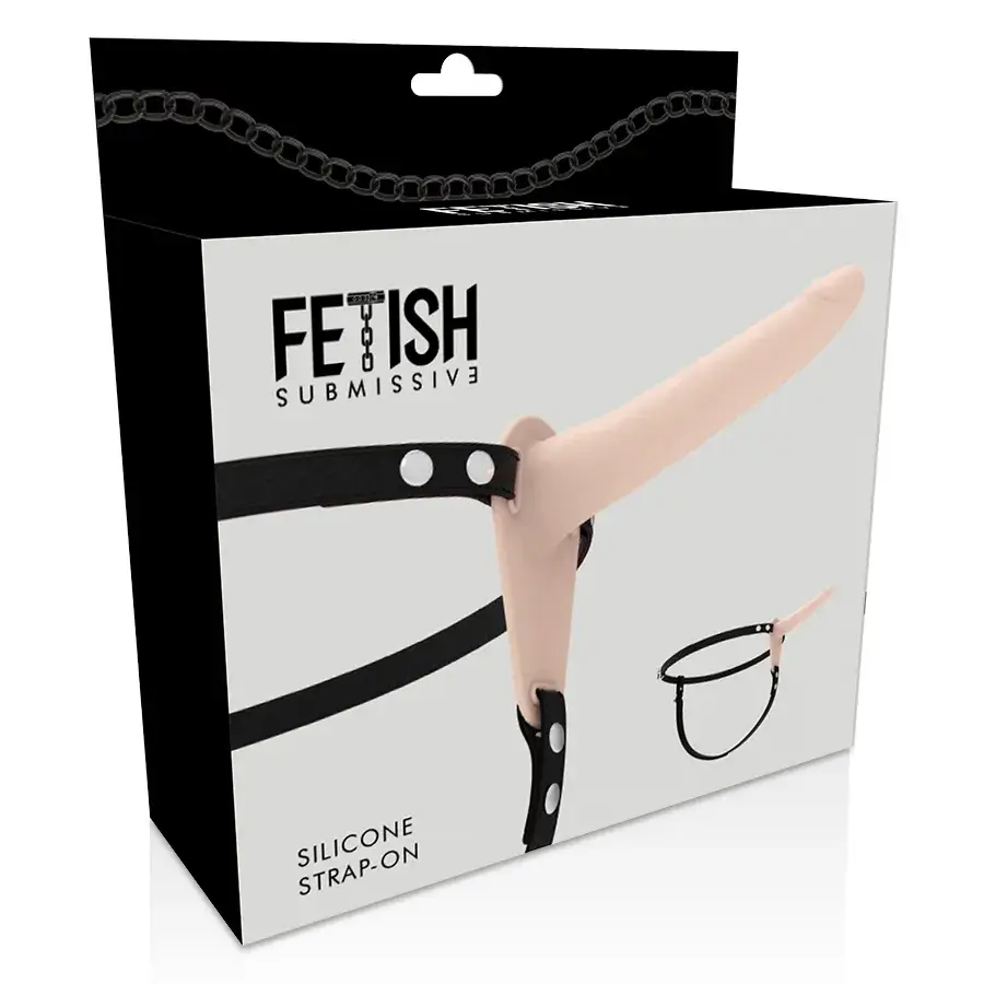 Strapon con pene in silicone carne 15 cm FETISH SUBMISSIVE HARNESS