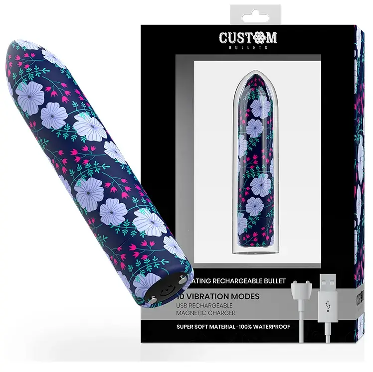 Vibratore a forma proiettile 6,25 x 2 cm CUSTOM BULLETS