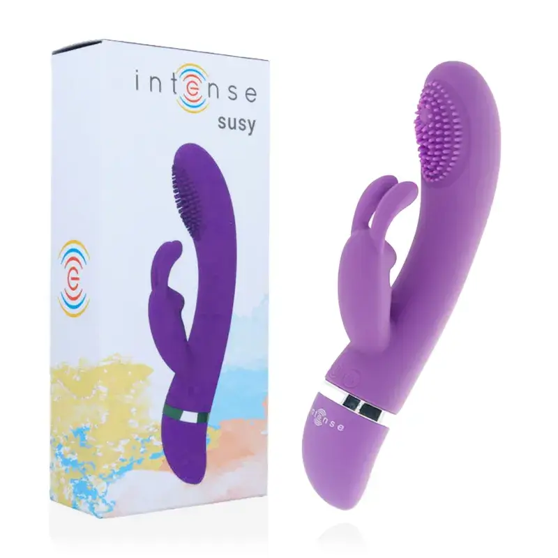 Vibratore oscillante rabbit in silicone lilla ‘SUSY’ INTENSE