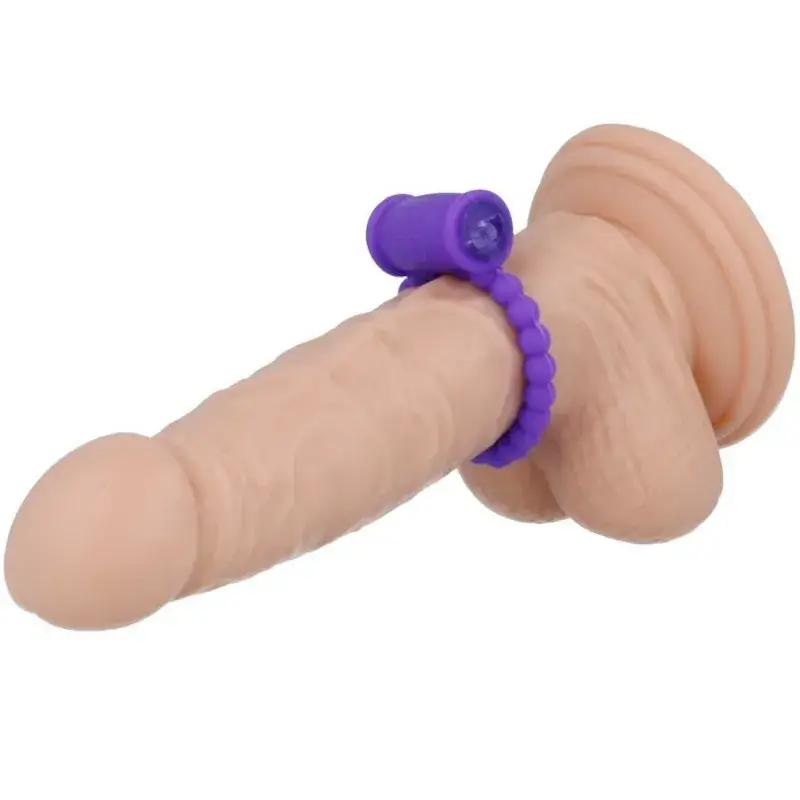 Anello vibrante per pene in silicone viola CASUAL LOVE