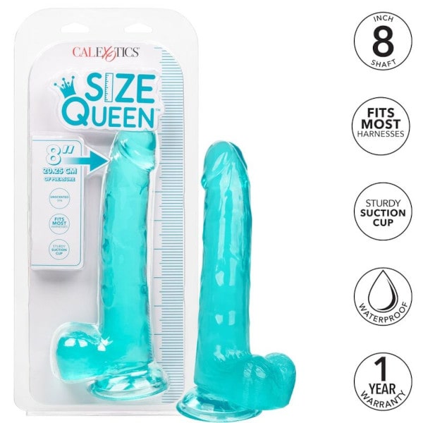 Dildo azzurro con ventosa da 20,3 cm (8")