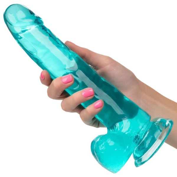 Dildo azzurro con ventosa da 20,3 cm (8″)