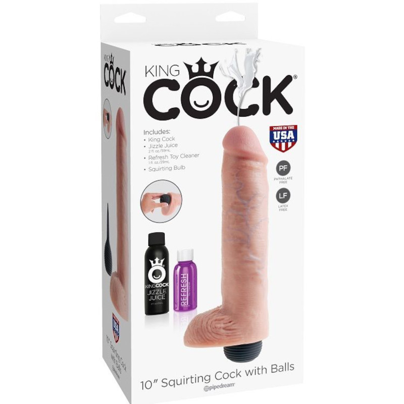 KING COCK SQUIRTING FLESH 10″