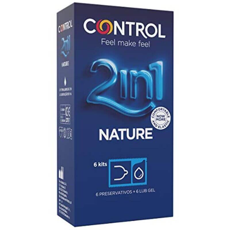 Control 2 in 1 Nature 6 preservativi