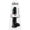 Dildo realistico con ventosa nero da 28 cm KING COCK 11"