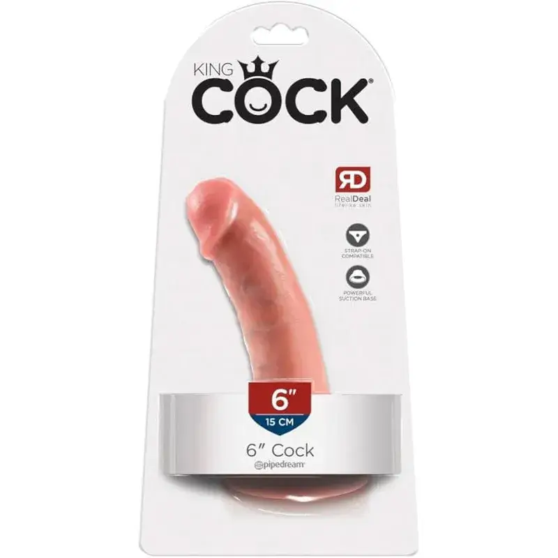 Fallo realistico da 15,2 cm con ventosa KING COCK 6” PIPEDREAM