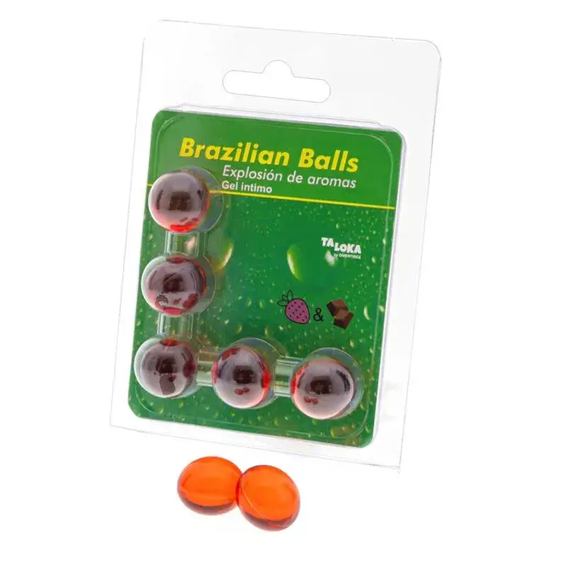 Palline brasiliane lubrificanti Fragola e Cioccolato TALOKA