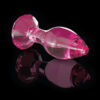Plug anale in vetro soffiato rosa Ø 3 cm