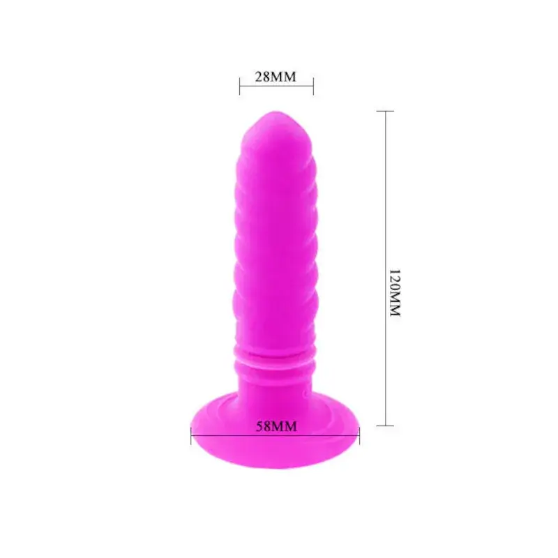 Plug anale vibrante da 12 cm con rilievi a torsione ANALTWIST II PRETTY LOVE