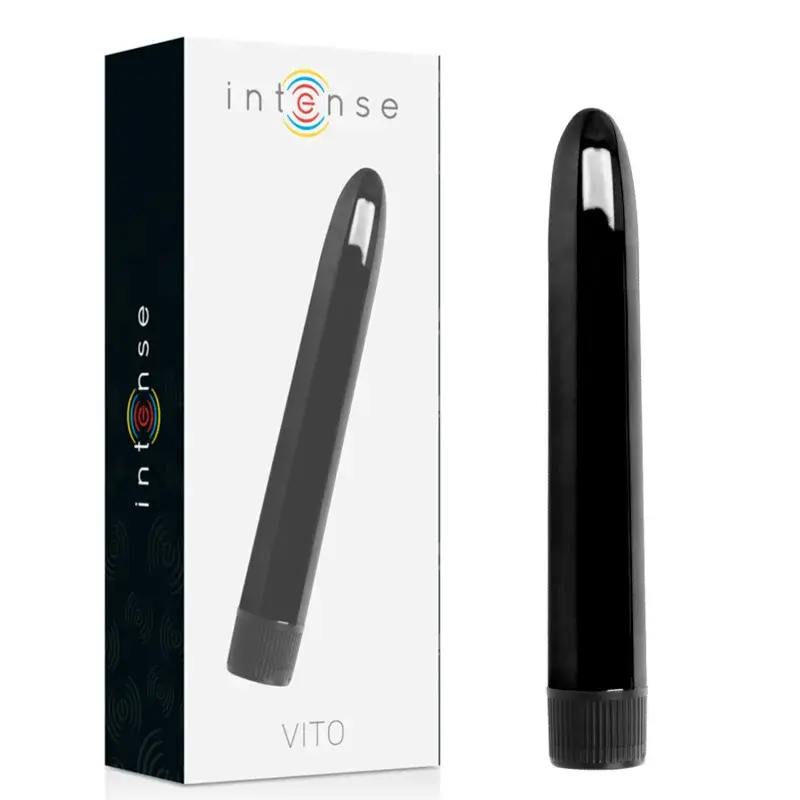 Vibratore nero a batterie da 17 cm ‘VITO’ INTENSE