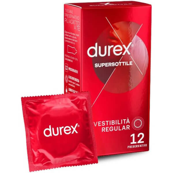 Preservativi Super Sottili Durex 12 profilattici