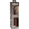 Dildo realistico in silicone marrone con ventosa da 28 cm KING COCK ELITE