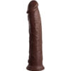 Dildo realistico in silicone marrone con ventosa da 28 cm KING COCK ELITE