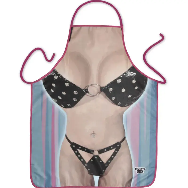 Grembiule con stampa di donna in bikini DIABLO PICANTE