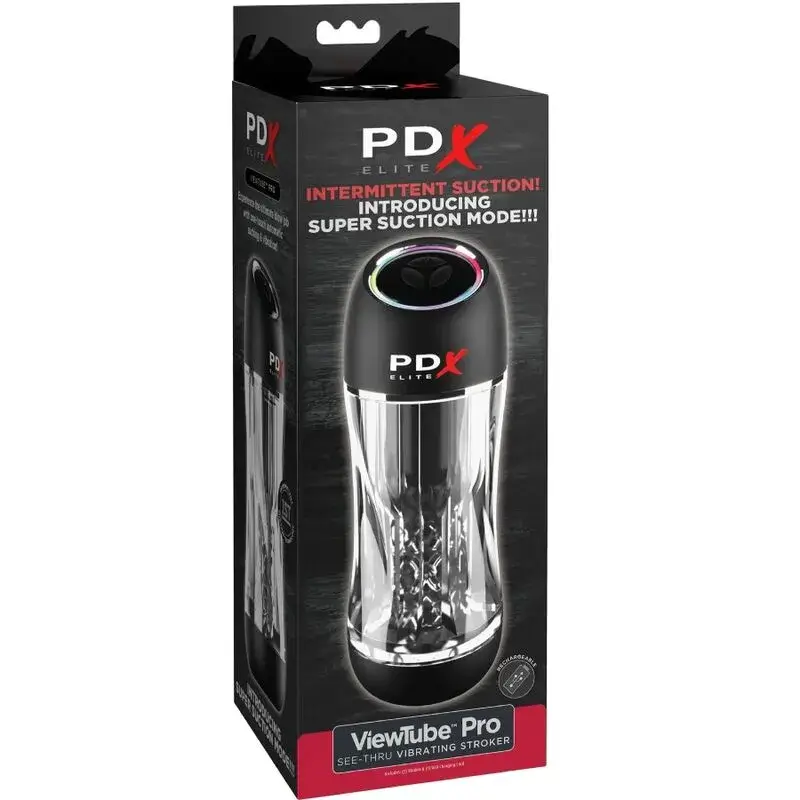 Masturbatore vibrante e aspirante ViewTube Pro PDX ELITE