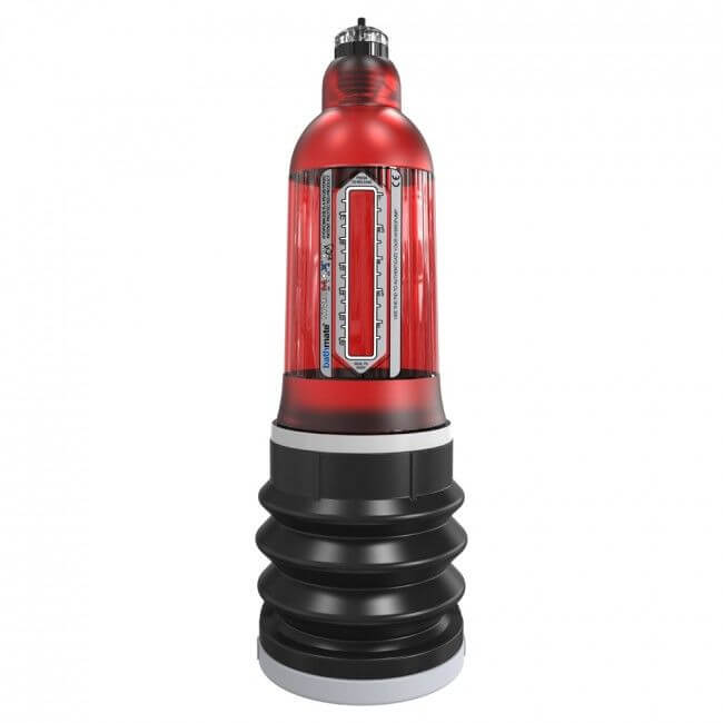Pompa per pene BATHMATE HYDROMAX 7 Wide Boy – Rossa (Lunghezza pene eretto da 13 a 17 cm)