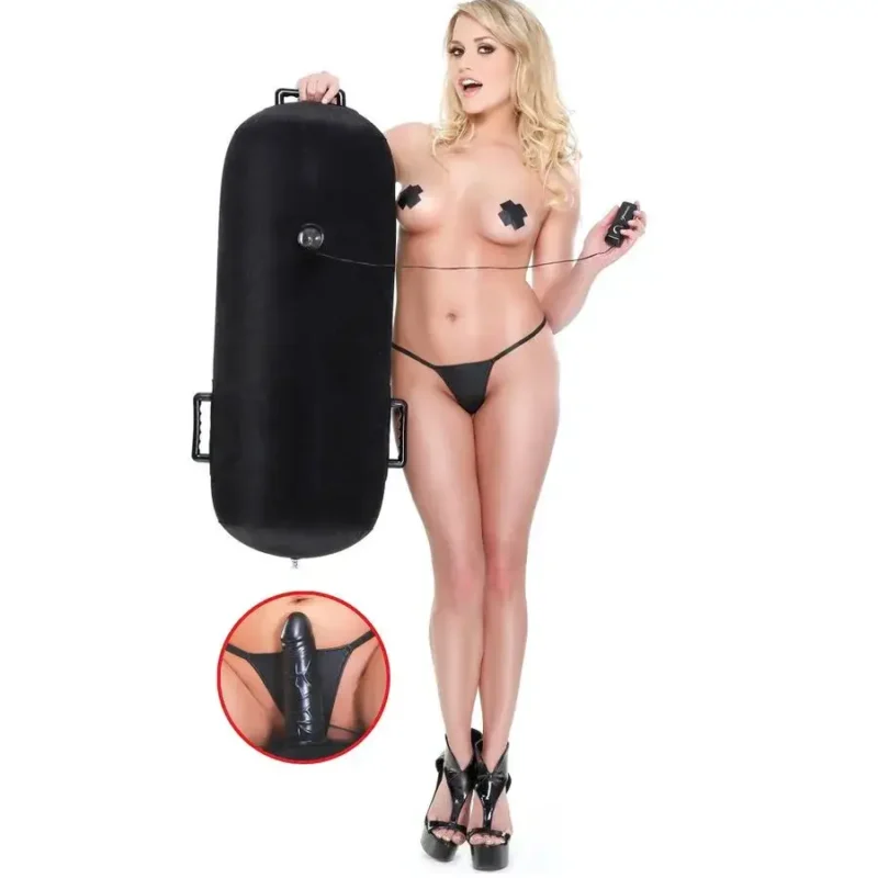 Cuscino gonfiabile con dildo vibrante 15 x Ø 4 cm ‘Inflatable Luv Log’ PIPEDREAM